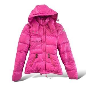 AUTHENTIC MONCLER Tessuto Down Puffer Jacket with Detachable Zip Hood |Size: 0|